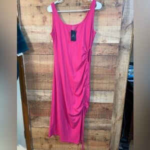Deep Self hot pink maxi dress